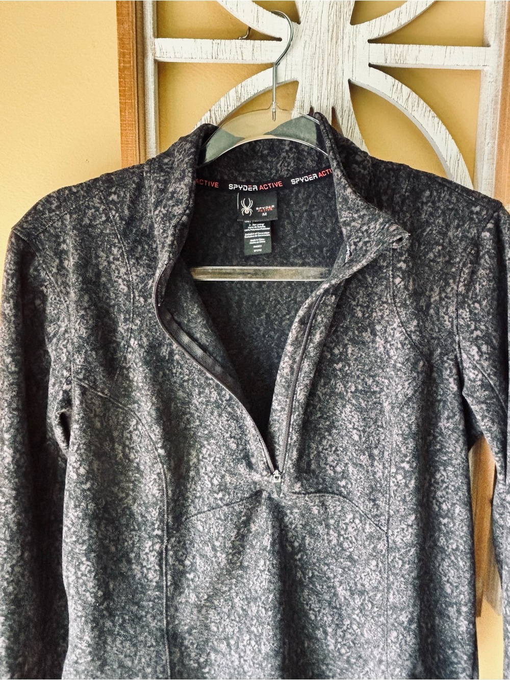 Spyder Printed Fleece Half Zip Jacket Women's M Outdoor Performance Layer - Picture 11 of 12